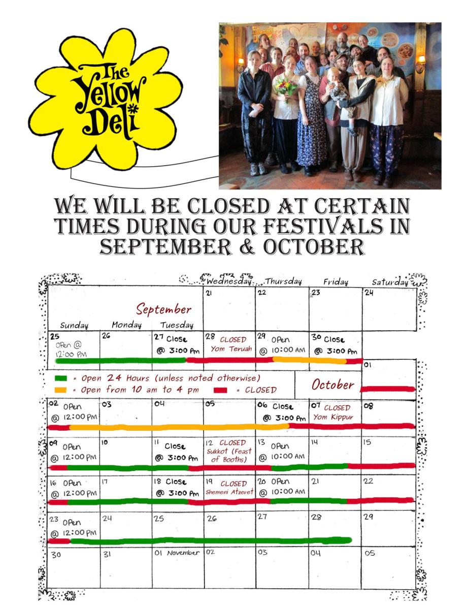Fall Festival Calendar
