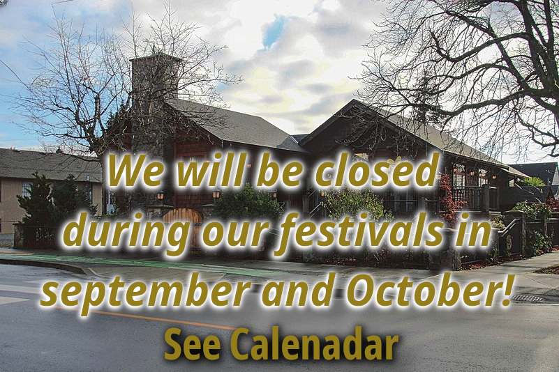 Closed for fall festivals